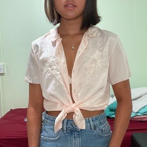 vintage collared blouse